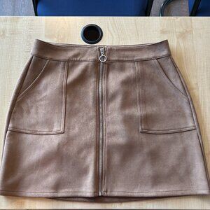 Maurices Faux Suede Zipper Front Skirt